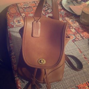 Vintage Coach Mini Backpack